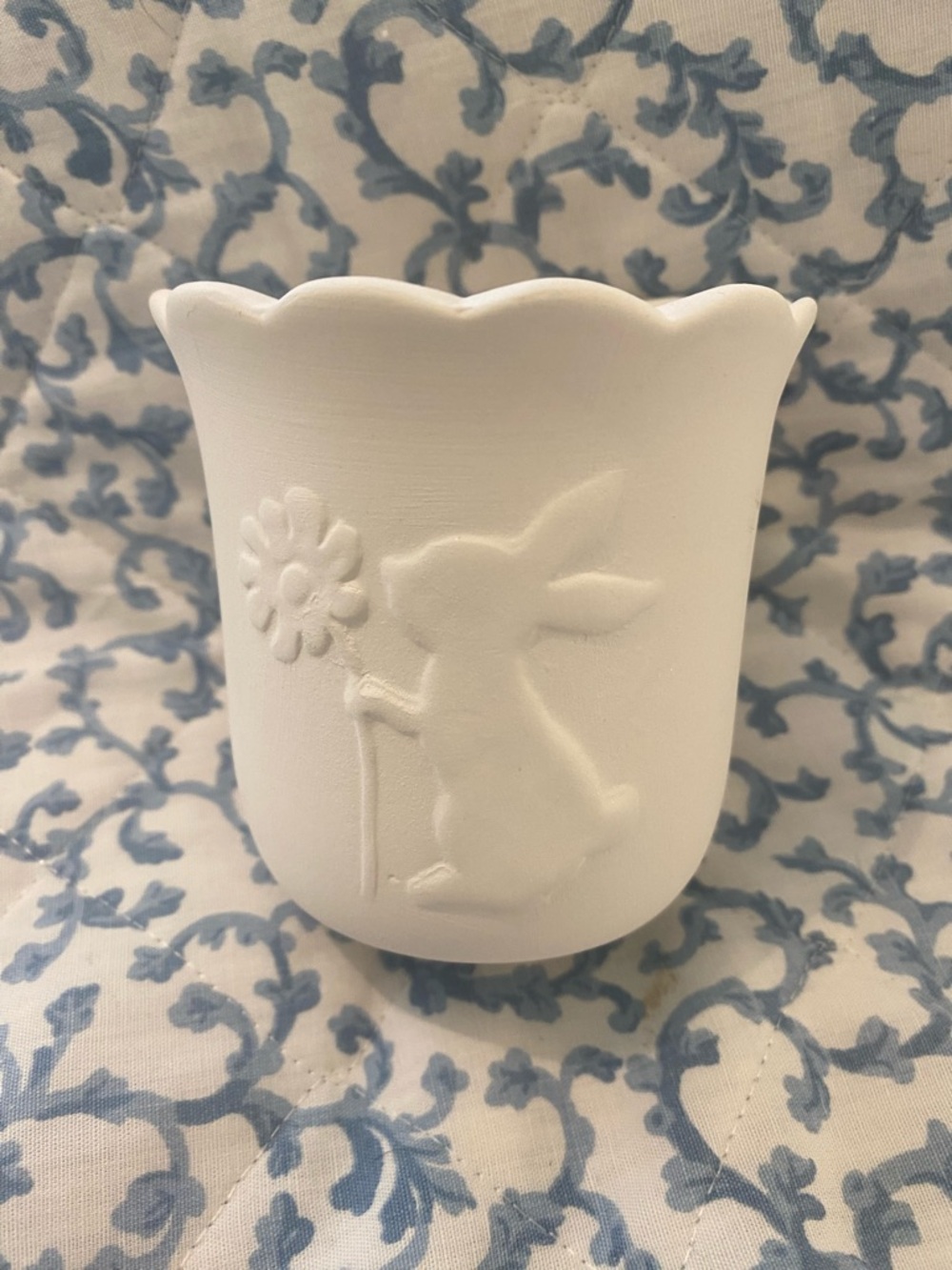 Make Market DIY Paintable Ceramic Bunny Flower Vase Easter Decor
